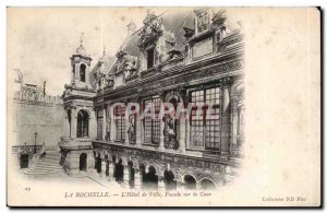 La Rochelle Old Postcard L & # City 39hotel Facade of the courtyard