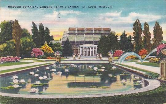 Missouri Botanical Gardens Shaw's Garden Saint Louis Missouri 1951