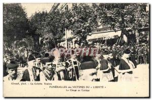 Old Postcard Liberte Funerals of victims of the clergy in procession