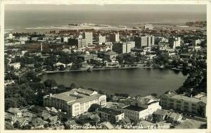 Aerial View Mirror Lake St Petersburg Florida 1936 RPPC Photo Postcard 2730