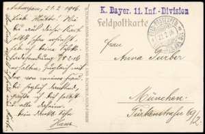 Germany WWI General von Hindenburg Feldpost Patriotic PPC G69988