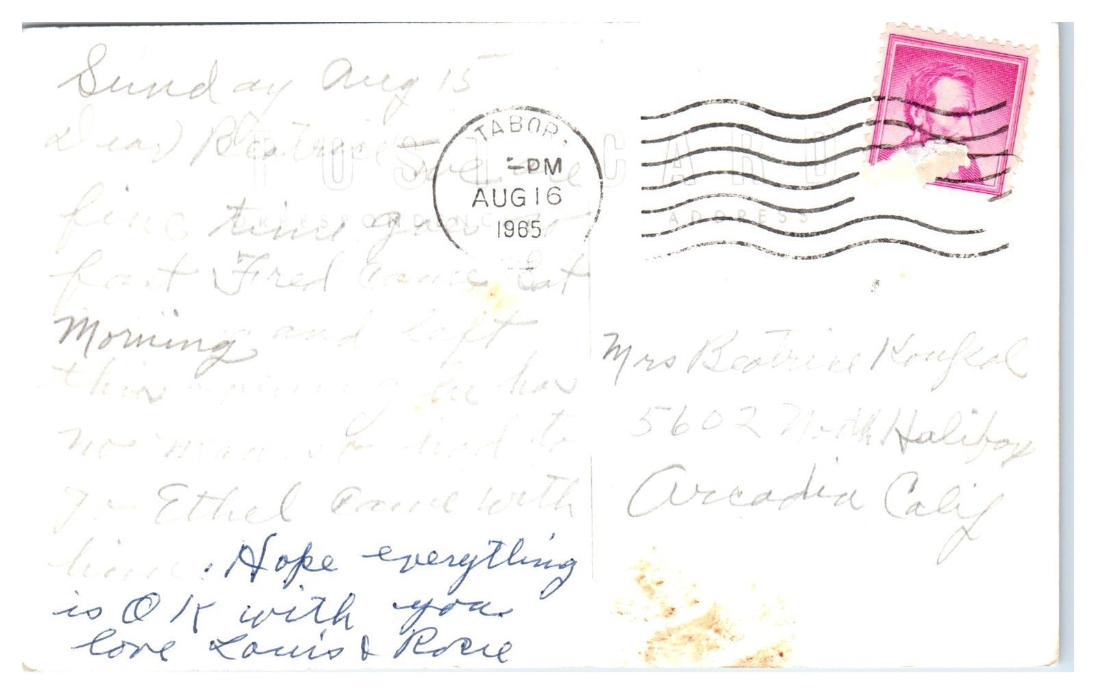 1965 RPPC St. Michael's Hospital, Tyndall, SD Real Photo Postcard