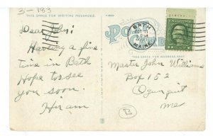 ME - Bath. Soldiers' Monument & Hon. A.H. Shaw Residence