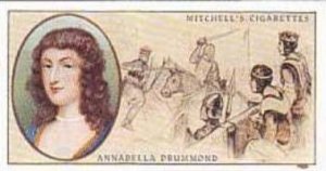 Mitchell Vintage Cigarette Card Famous Scots No 6 Annabella Drummond Died 1401