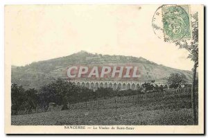 Old Postcard Sancerre Viaduct Saint Satur