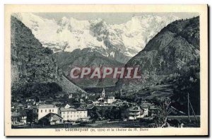Old Postcard Courmayeur and La Chaine Du Mont Blanc