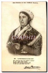 Old Postcard Folklore songs of Jean Rameau illustrees The little cap to home