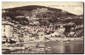 Old Postcard Villefranche sur Mer Quai Amiral Courbet