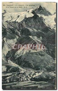 Old Postcard Dauphine La Grave view Generale and Masif Meije