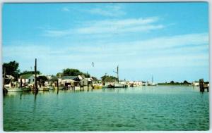 SMITH ISLAND, Maryland  MD    THE HARBOR at EWELL  Fishing Boats Postcard