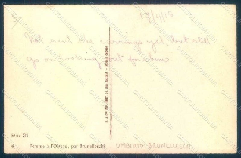 PC ARTIST SIGNED, ROBERTY, LE SOURIRE, GLAMOUR LADIES, Vintage Postcard (b51506