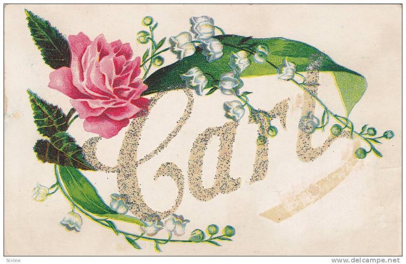 Pink Rose and white flowers, Carl, 10-20s