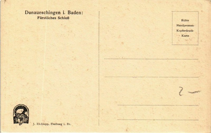 CPA AK Donaueschingen- Furstliches Schloss GERMANY (940134)