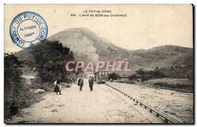 Puy de Dome - Bois des Charmes Train - Old Postcard