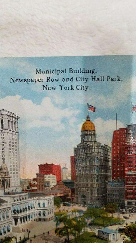 Municipal Building, Newspaper Row and City Hall Park, New York City