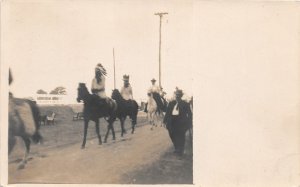 H92/ Native American Indian Postcard c1910 RPPC Photo Horse Chief 11