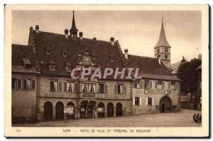 Postcard Old City Hall and court bailiwick