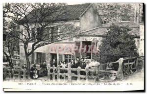 Old Postcard Paris Old Montmartre Artistic Cabaret of nimble rabbit