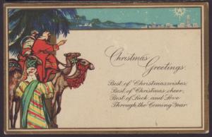 Christmas Greetings,Wisemen Postcard