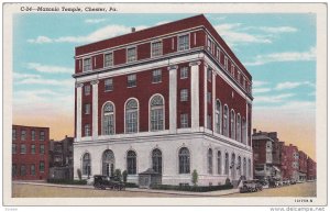 Street view,  Masonic Temple,  Chester,  Pennsylvania,   30-40s