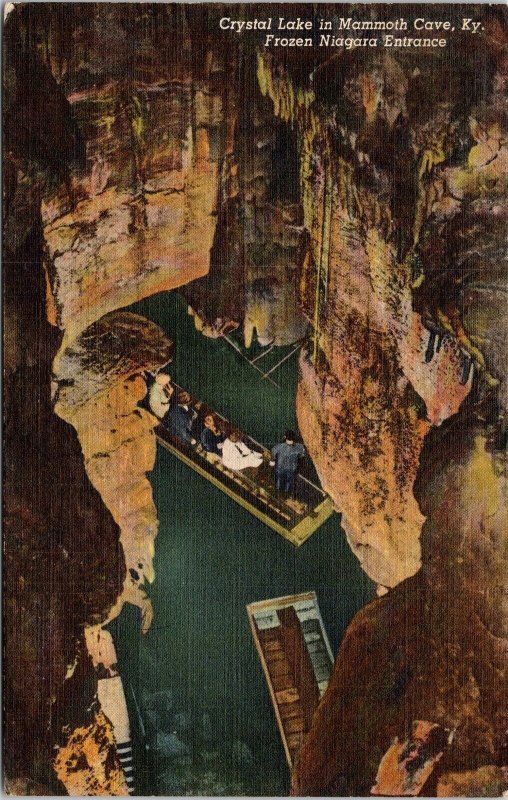 Crystal Lake Mammoth Cave National Park Interior Kentucky DB Cancel WOB Postcard 