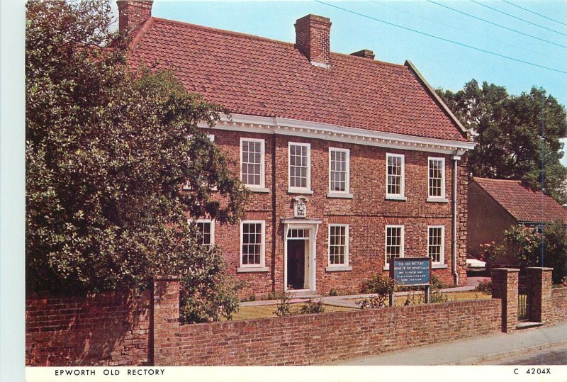 Postcard United Kingdom Epworth Old Rectory Boyhood Home of John Charles Wesley 