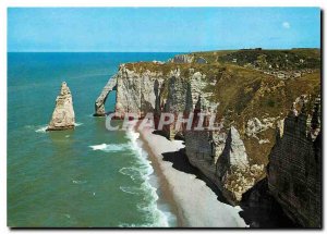 Postcard Modern Normandy Seine Maritime Etretat Needle Cliff and the Porte d'...