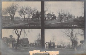 c.'11,RPPC,Multi-View,Camp Point, IL,Residence Streets,Quincy Area,Old Post Card