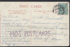 Family History Postcard - Caukwell - Young Men's Camp,Douglas,Isle of Man RF2871