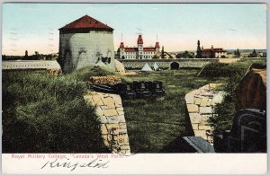 Vintage 1907 Royal Military College Kingston Ontario Nash Bros Postcard H81