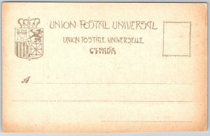 Spain c1905 Postcard Andalusian Landscape The First Task Farmer Road