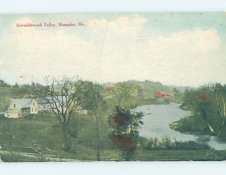 Divided-Back PANORAMIC VIEW Hampden - Near Bangor Maine ME i1572