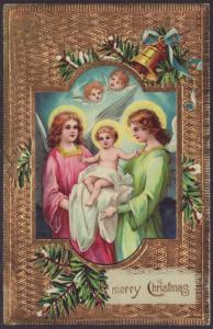 Merry Christmas,Angels Postcard