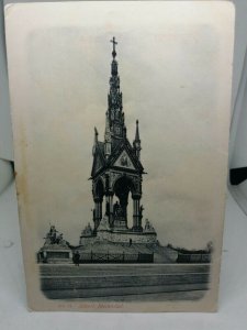 Vintage Antique Postcard Albert Memorial London 1907