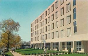 QUINCY ILLINOIS QUINCY COLLEGE PADUA HALL DORM FOR MEN POSTCARD c1960s