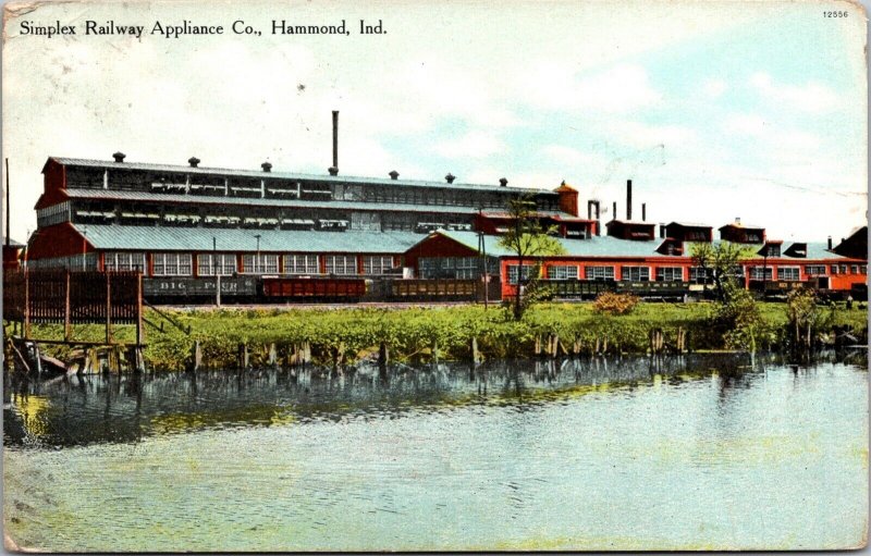 Postcard Simplex Railway Appliance Company in Hammond, Indiana~709 