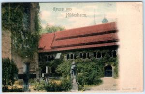 GRUSS aus HILDESHEIM, Germany   Handcolored 1000 yr. ROSE CATHEDRAL   Postcard