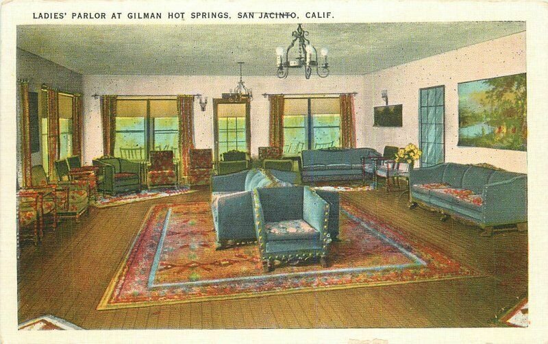 California San Jacinto Gillman's Hot Springs Montgomery 1920s Postcard