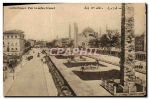 Postcard Old Constantinople Sultan Park Achmed Turkey