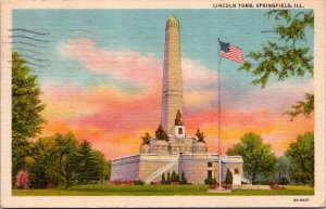 Illinois Springfield The Lincoln Tomb 1955 Curteich