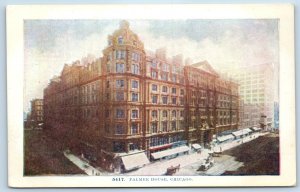 1920 Chicago Illinois IL Postcard Palmer House Building Exterior View Unposted