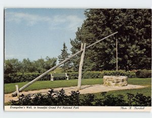 Postcard Evangeline's Well, in beautiful Grand Pré National Park, Canada