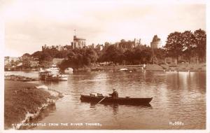 BR97571 windsor castle from the river thames real photo h 883   uk