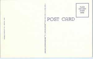 1940 Chrysler Plant New Castle Indiana Linen Postcard