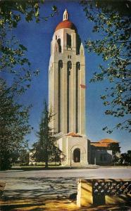 PALO ALTO, CA California HOOVER TOWER~STANFORD UNIVERSITY c1950s Chrome Postcard