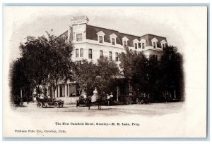 c1910 The New Camfield Hotel Greeley Colorado CO Tribune Pub Co. Postcard