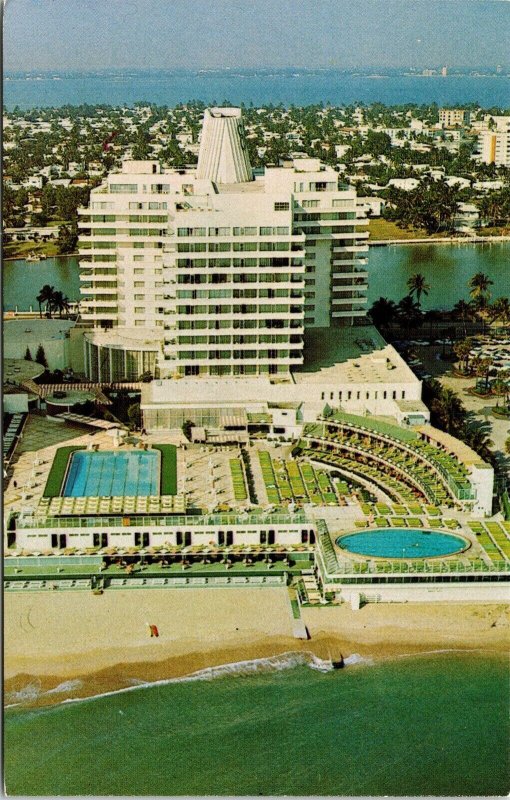 Eden Roc Hotel Cabana Yacht Club Miami Beach FL Florida Air Postcard VTG UNP 