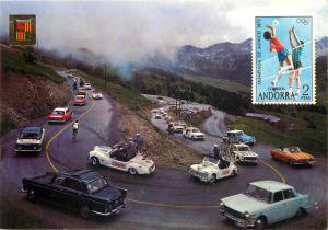 Andorra Road beuds of Envalira refuge tour de France rally cars 1975 cycling