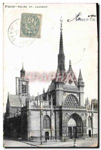 Old Postcard Paris St Lawrence Church