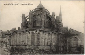 CPA REDON L'Abside de l'Eglise (1251728)